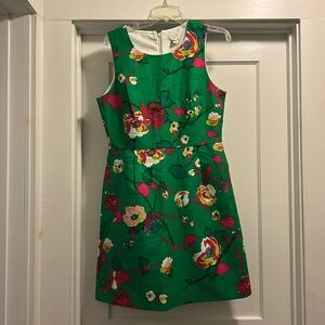 J. Crew Floral Green Women’s Sleeveless Dress - NWT, Size 10